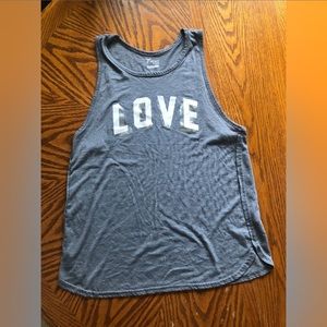Old Navy Active Gray Love Tank Top Size Medium